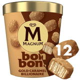 Magnum gold caramel billionaire ice cream bon bons 204ml, imported from the UK