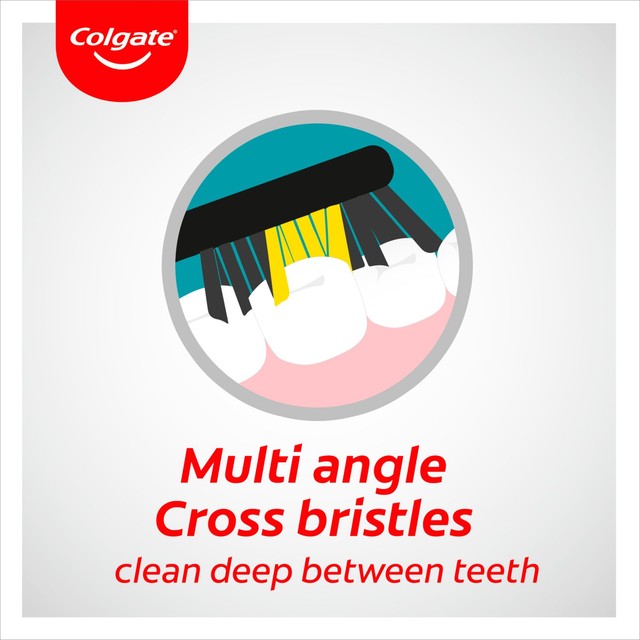 Colgate ZigZag Charcoal Medium Manual Toothbrush