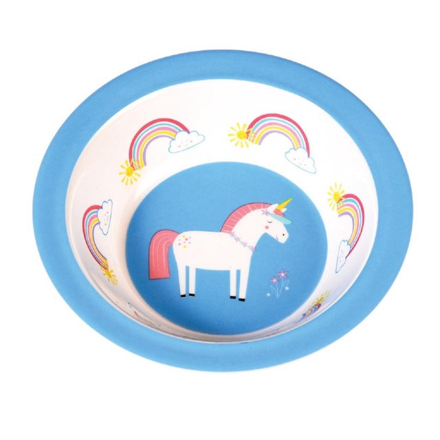 Rex London unicorn design melamine bowl 300ml, imported from the UK