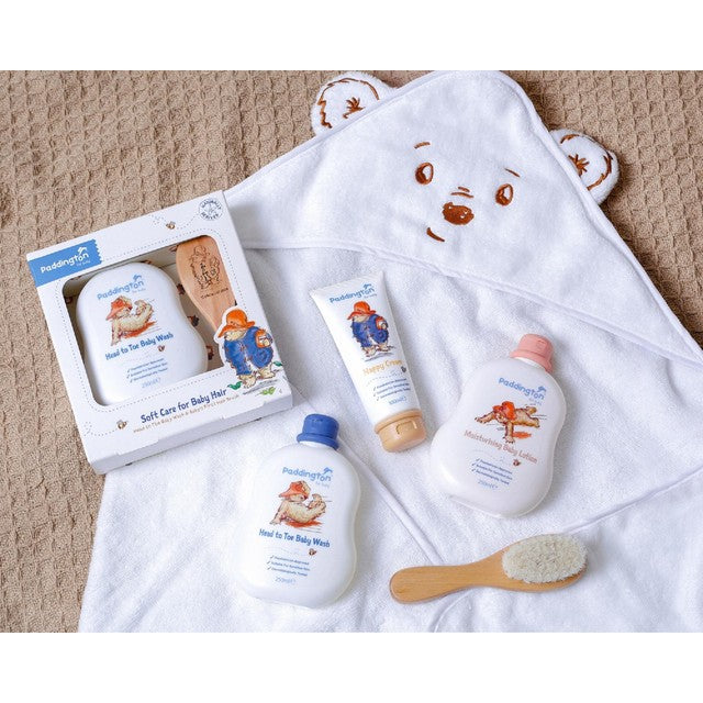 Kokomo Paddington baby wash and brush set 250ml, imported from the UK