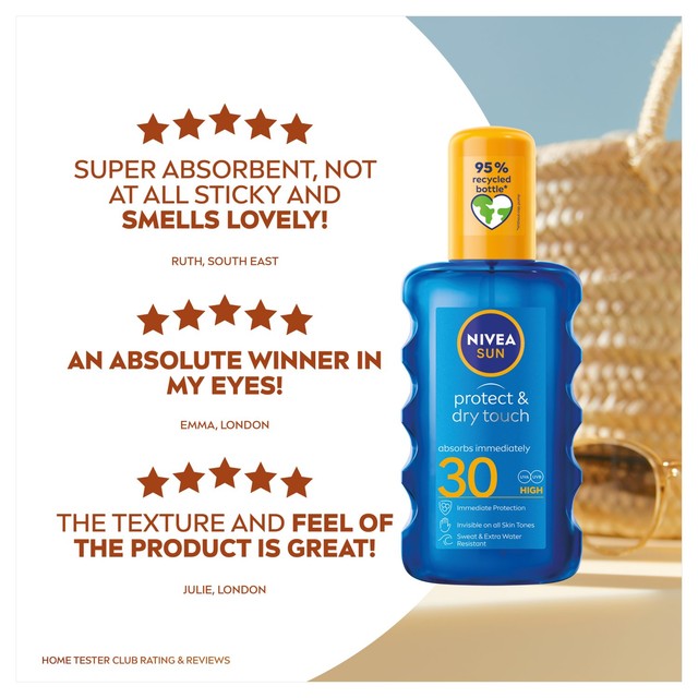 Nivea sun cream spray SPF 30 200ml, imported from the UK