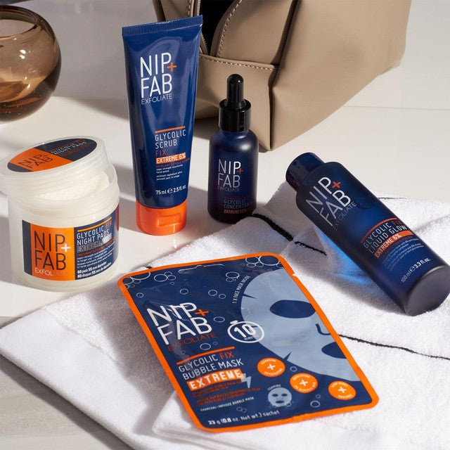 Nip+Fab Glycolic Exfoliating Extreme Scrub 6% 75ml, imported from the UK