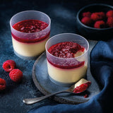 M&S Panna Cotta Raspberry Vanilla 200g, imported from the UK