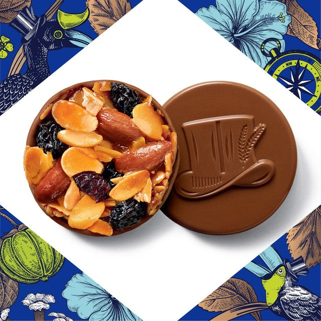 Thomas Fudge's milk chocolate florentines with almonds and fruits 114g (British brand)