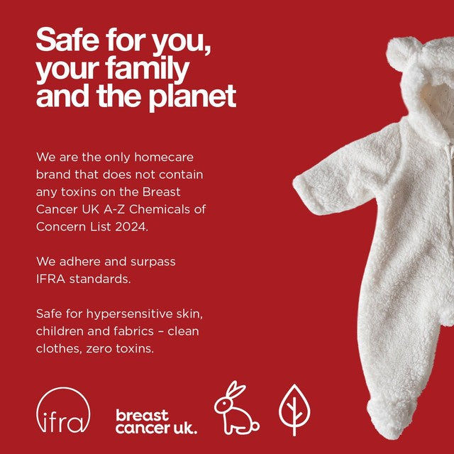 The Lab Co. non-bio laundry detergent sheets with energising scent for 64 loads (British brand)