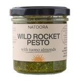 Natoora wild rocket pesto with Tuono almonds 125g, imported from the UK