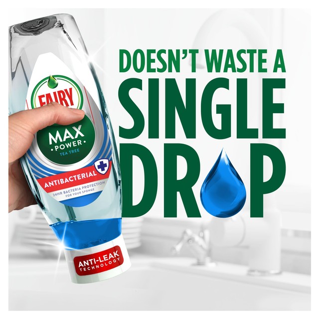 Fairy Max Power Antibacterial washing up liquid 545ml - British product