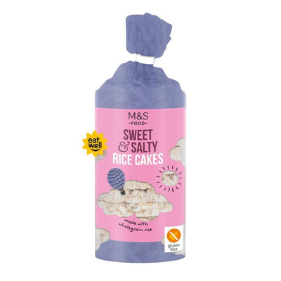 M&S søt og salt fullkorns brun ris kaker 133g