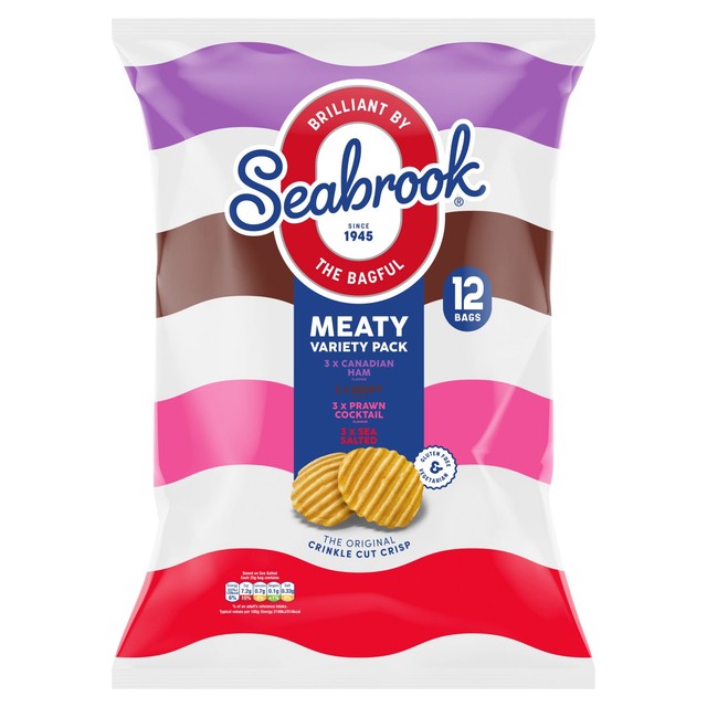 Seabrook Crinkle Meaty Variety 12pk