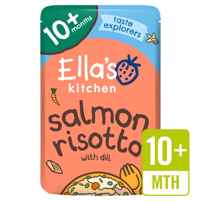 Ella's Kitchen salmon risotto baby food pouch 190g - British product