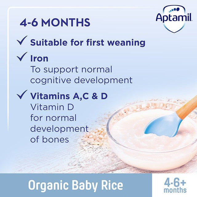 Aptamil baby rice cereal 4 months plus 100g - British product