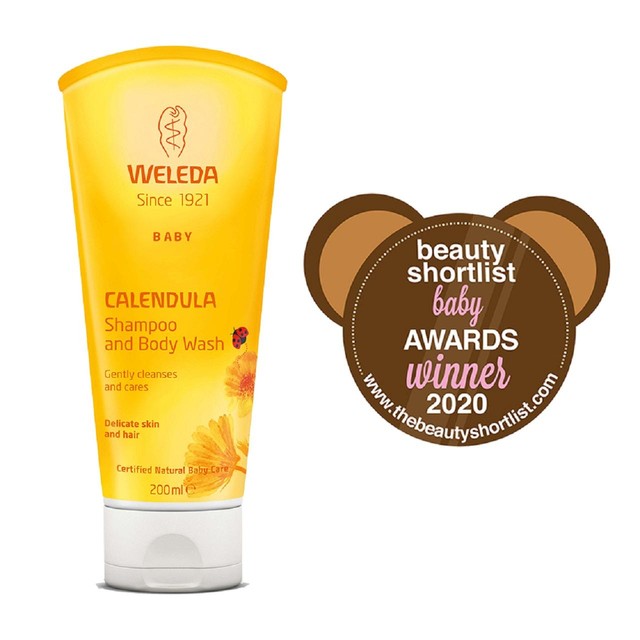Weleda Calendula baby shampoo and body wash 200ml (British brand)