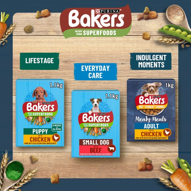 Bakers beef dry dog food 2.85kg - British product