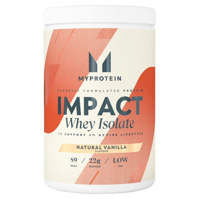 Myprotein natural vanilla flavour whey protein isolate 480g, imported from the UK