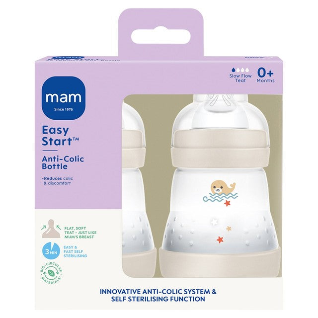 MAM baby feeding bottle anti-colic 160ml imported from the UK