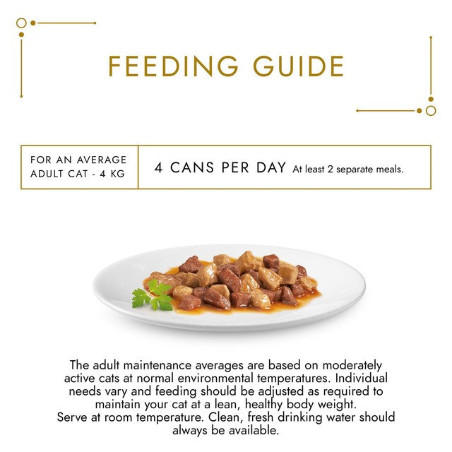 Gourmet chicken and liver wet cat food 85g, UK version