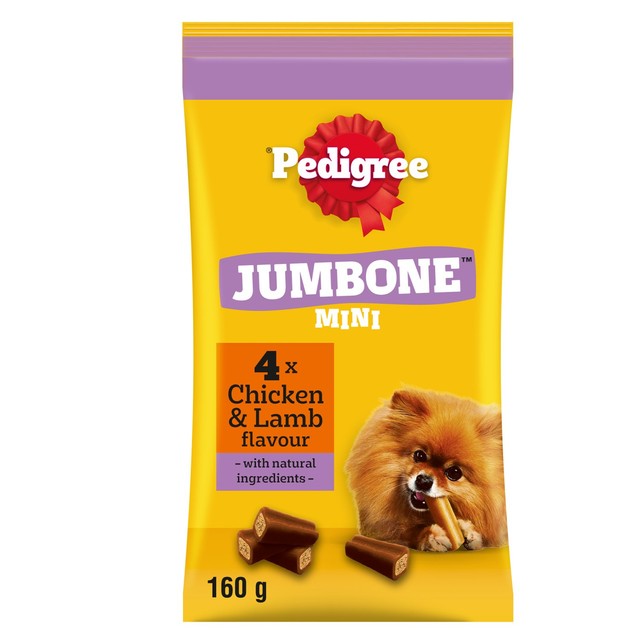 Pedigree Jumbone dog treats Chicken & Lamb 4 x 40g, imported from the UK