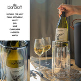 BarCraft Acrylic Double Walled Wine Cooler 23cm tall - British product