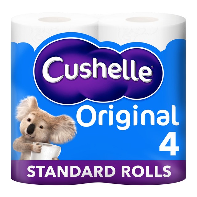 Cushelle Original toilet rolls 4 pack - British product