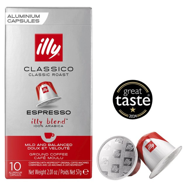 Illy Classico Espresso Capsules 10 capsules, UK version