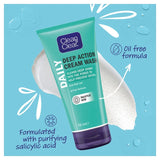 Clean & Clear Deep Action Cream Face Wash 150ml - British product