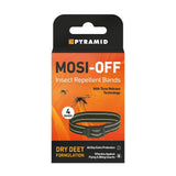 Pyramid Protect Mosi-Off mosquito repellent bands 4 pack, imported from the UK