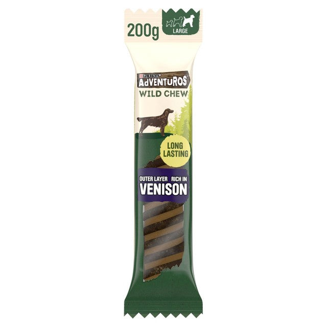 Adventuros Wild Chew Venison dog treats 200g - British product