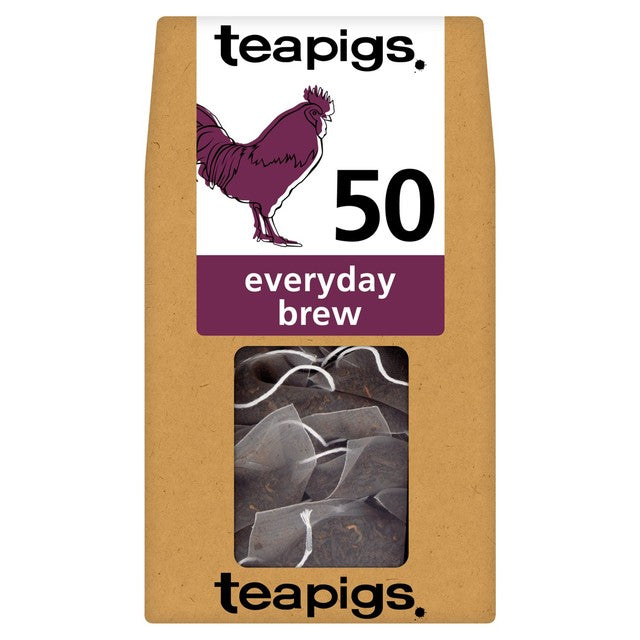 Teapigs Everyday Brew tea bags 50 count (British brand)