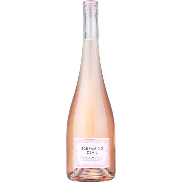 Screaming Devil Cotes de Provence AOP rosé wine 75cl (British brand)