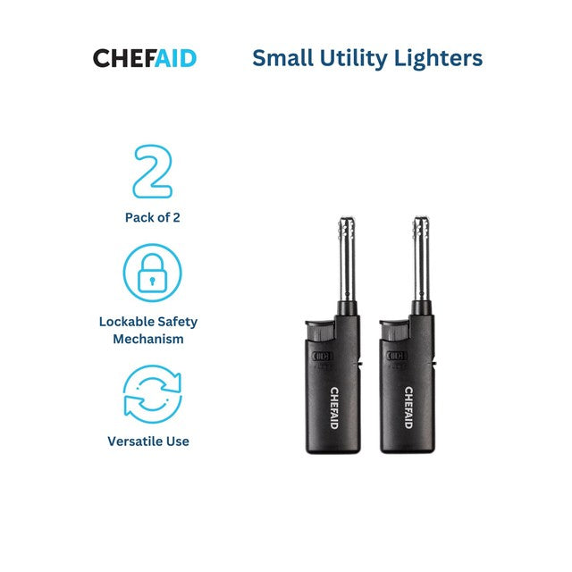 Chef Aid Small Utility Lighter Pack of 2 - British product