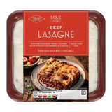 M&S beef lasagne 400g, imported from the UK