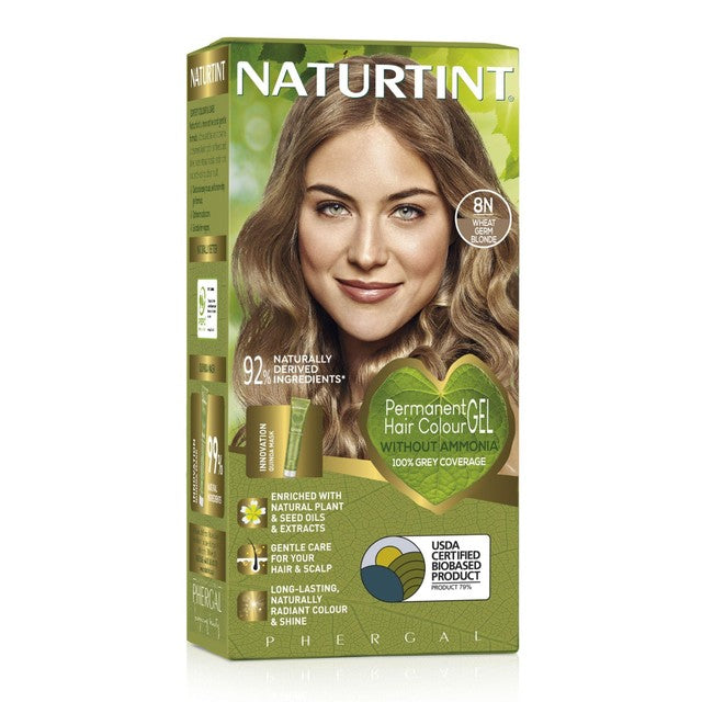 Naturtint hair colour gel 8N Wheat Germ Blonde, imported from the UK