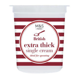 M&S Extra Thick Single Cream 300ml, imported from the UK