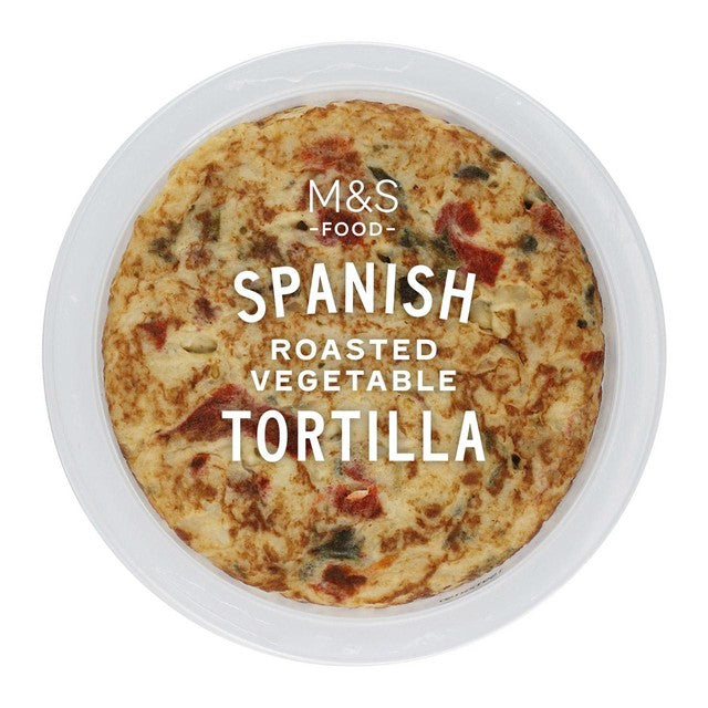 M&S roasted red pepper and vegetable tortilla 250g, imported from the UK