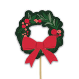 Creative Party Merry Christmas Wreath Cupcake Decorating Kit 28-Piece Pack - British product