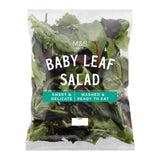 M&S mixed baby leaf salad washed and ready to eat 80g, imported from the UK