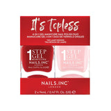 Nails Inc Topless Nail Polish Duo 14ml, imported from the UK