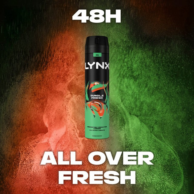 Lynx Jungle Fresh men's body spray 250ml deodorant, UK version