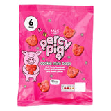 M&S Percy Pig strawberry jelly biscuits 6 x 18g bags, imported from the UK
