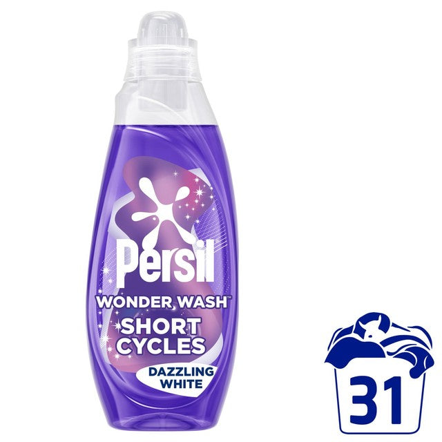 Persil Dazzling White liquid laundry detergent 837ml, imported from the UK