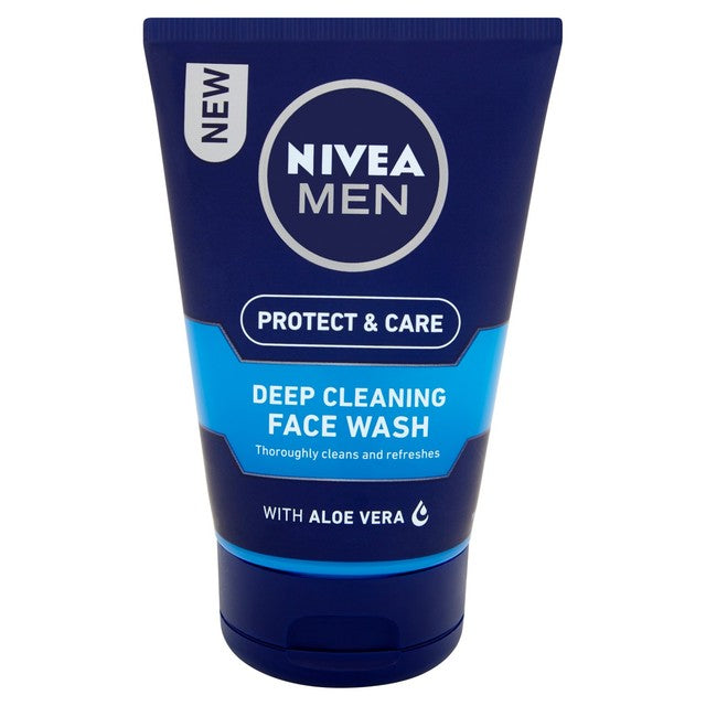 NIVEA MEN Protect & Care Face Wash 100ml, imported from the UK