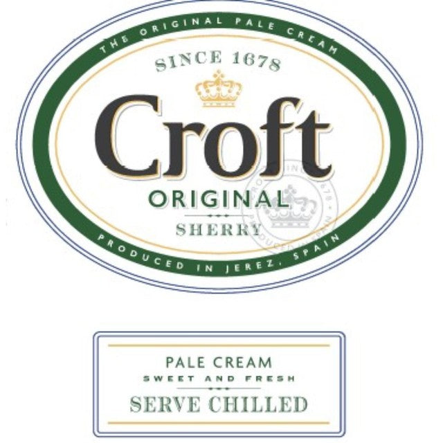Croft Pale Cream Sherry 75cl - British product
