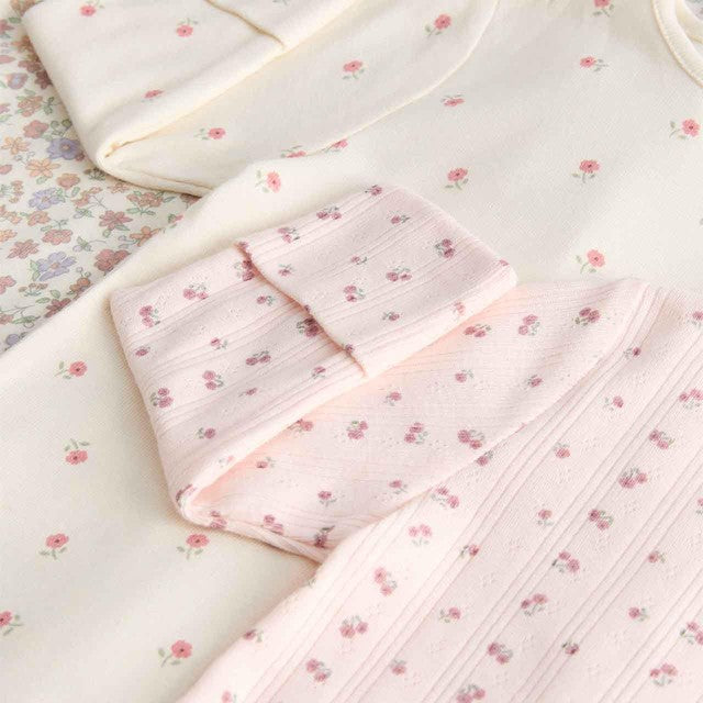 M&S autumnal floral popper footed sleepsuit 18-24 months - British product