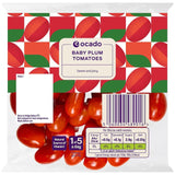 Ocado baby plum tomatoes 300g, imported from the UK
