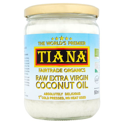 Huile de coco vierge extra crue bio Tiana 500 ml