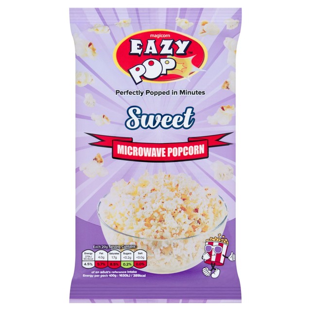 Eazypop microwave popcorn sweet flavour 85g - British product