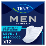TENA men's incontinence protector Level 1 12 pack (British brand)
