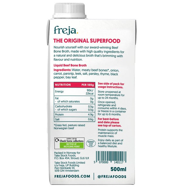 Freja Classic Beef Bone Broth 500ml - British product