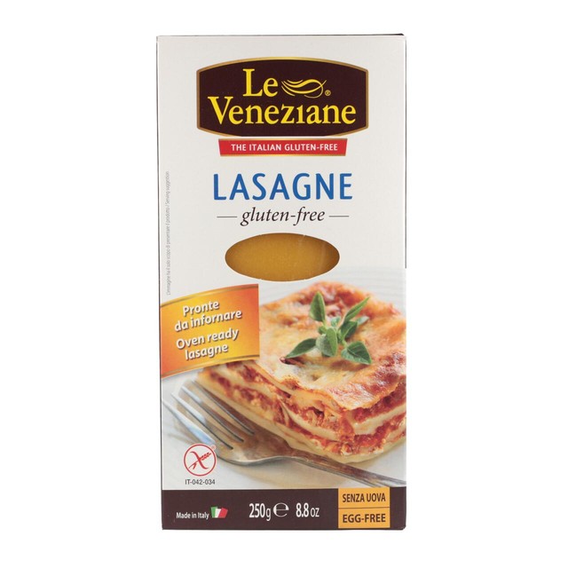 Le Veneziane gluten free lasagne sheets 250g, UK version