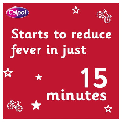 Comprimés Calpol SixPlus Fastmelts Saveur Fraise pour le soulagement de la douleur et de la fièvre 12 comprimés